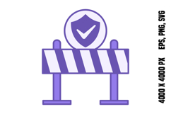 Colored Barrier Icon Product Image 1