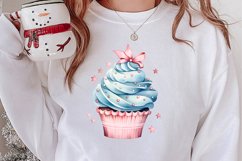 Christmas Cupcake Clipart, Christmas Clipart Product Image 2
