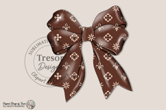 Luxury Brown Bow PNG Chic Fashion Ribbon Elegant Design Product Image 1