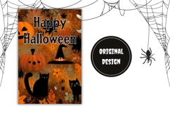 Halloween Pumpkins Garden Flag Design, Halloween Garden Flag Product Image 2