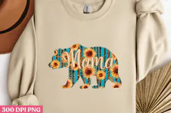Mama PNG, Sunflower Mom Life Sublimation PNG Product Image 1