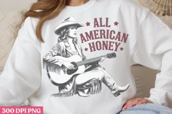 All American Honey PNG, Western 4th Of July Sublimation PNG Product Image 1