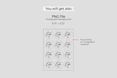 With Love Stickers - Printable Planner Stickers PNG PDF JPG Product Image 7