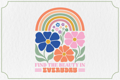 Boho Floral Quotes PNG Bundle, Aesthetic Design Product Image 8