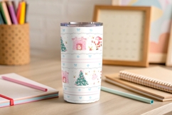 Cute Santa Claus Christmas Border Stripe Seamless Pattern Product Image 4