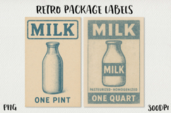Vintage Food Label PNG Retro Pantry &amp; Packaging Clipart. Product Image 1