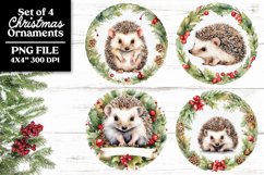 Baby Farm Animals PNG Christmas Ornaments or Coasters Product Image 14