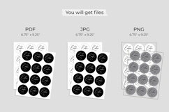 With Love Stickers - Printable Planner Stickers PNG PDF JPG Product Image 6