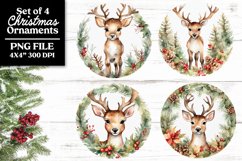 Baby Farm Animals PNG Christmas Ornaments or Coasters Product Image 17