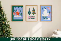 Hand Drawn Cute Christmas Posters and Holiday Prints Product Image 3