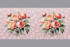 Mother's Day Pink Peonies Mug Wrap Sublimation Product Image 2