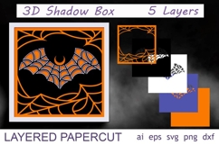 3d Halloween shadow box svg, Layered halloween gnome laser Product Image 4