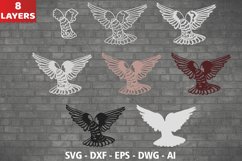 3D Dove SVG, Layered Dove Cut File Product Image 2