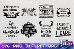 Sarcastic Quotes SVG Bundle | Funny Quotes SVG | T Shirt v.2 Product Image 3