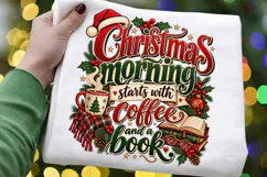 Christmas Morning Starts With Coffee and a Book, Cozy Product Image 3