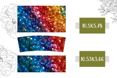 Red Glitter Tumbler Design, Sparkle 40 Oz Tumbler Template Product Image 2