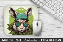 St. Patrick&#039;s Day Bunny Sublimation Mouse Pad Design Product Image 1