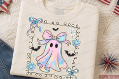 Preppy Coquette Iridescent Ghost Sublimation Design Product Image 3