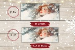 Winter Forest Mug Wrap Design, Winter Mug Template Product Image 2