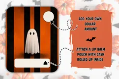 Halloween Ghost Money Card, Halloween Money Card Template Product Image 2