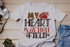 My heart is on that field SVG, Mom Football SVG Bundle Product Image 3