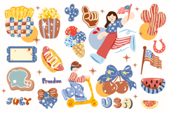 4th of July Clipart Bundle, Independence Day Design Product Image 2