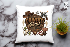 Cowboy Dad Clipart Sublimation PNG Product Image 2