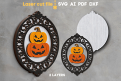 Halloween Pumpkins SVG laser cut file for Glowforge Product Image 2