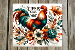 Beautiful farm | 4 skinny tumbler sublimation designs Product Image 2