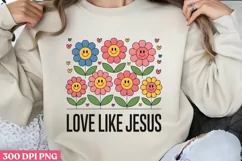 Love like Jesus PNG, Christian Jesus Sublimation P Product Image 1