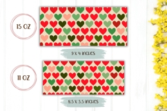 Colorful Hearts Coffee Mug Wrap, Love Heart Mug Design Product Image 2