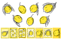 Dolce Vita Lemon Clipart Hand Drawn Italian Summer Product Image 4