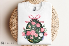 Floral Easter Egg Sublimation PNG Product Image 3