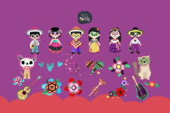 Day of the Dead Clipart - Sugar Skull - Dia De Los Muertos Product Image 2