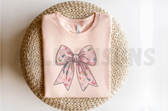 Retro Coquette Easter Bunny Bow Sublimation PNG Product Image 2