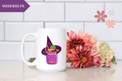Hand Drawn Halloween Sweets Illustration, Witch Hat PNG Product Image 2