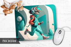 Futuristic VR Fun Mouse Pad PNG Design Product Image 1