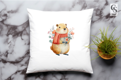 Cute Prairie Dog Cozy Outfit Clipart Sublimation PNG Product Image 3
