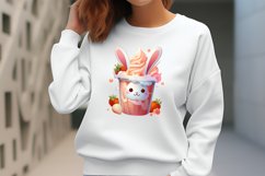 Easter Coffee Cup Sublimation Clipart, Watercolor Clipart Product Image 2