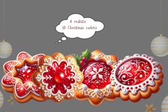 3D Christmas cookies PNG festive clipart Product Image 2