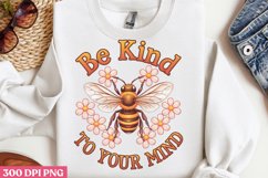 Be kind to your mind PNG, Retro Positive Sublimation PNG Product Image 1