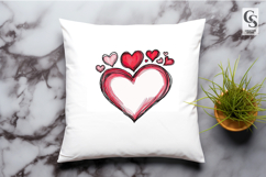 Hand Drawn Heart Frame Clipart PNG Product Image 3