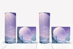 Cosmic Tumbler Wrap Design, Space Tumbler Sublimation Product Image 2