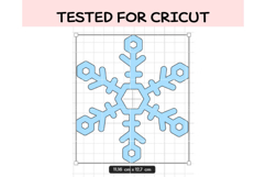 Winter Snowflake SVG Bundle | Layered Christmas Snowflakes Product Image 2