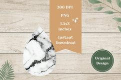 White Marble Teardrop Earrings, Marble Sublimation Design Product Image 2