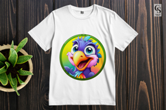 Colorful Talking Parrot Face Clipart Sublimation PNG Product Image 2