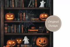 Halloween Pumpkins Tumbler Wrap, Ghosts Tumbler Template Product Image 2