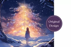 Christmas Tumbler Design, Christmas Tree Tumbler Sublimation Product Image 2
