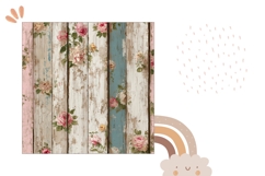 Rustic Pillow Template, Floral Pillow Case PNG Product Image 2