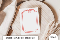 Red Bow Doodle Frame png Product Image 2